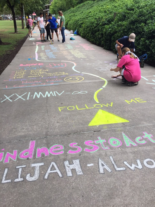 Chalk kindness #KindnessToAction