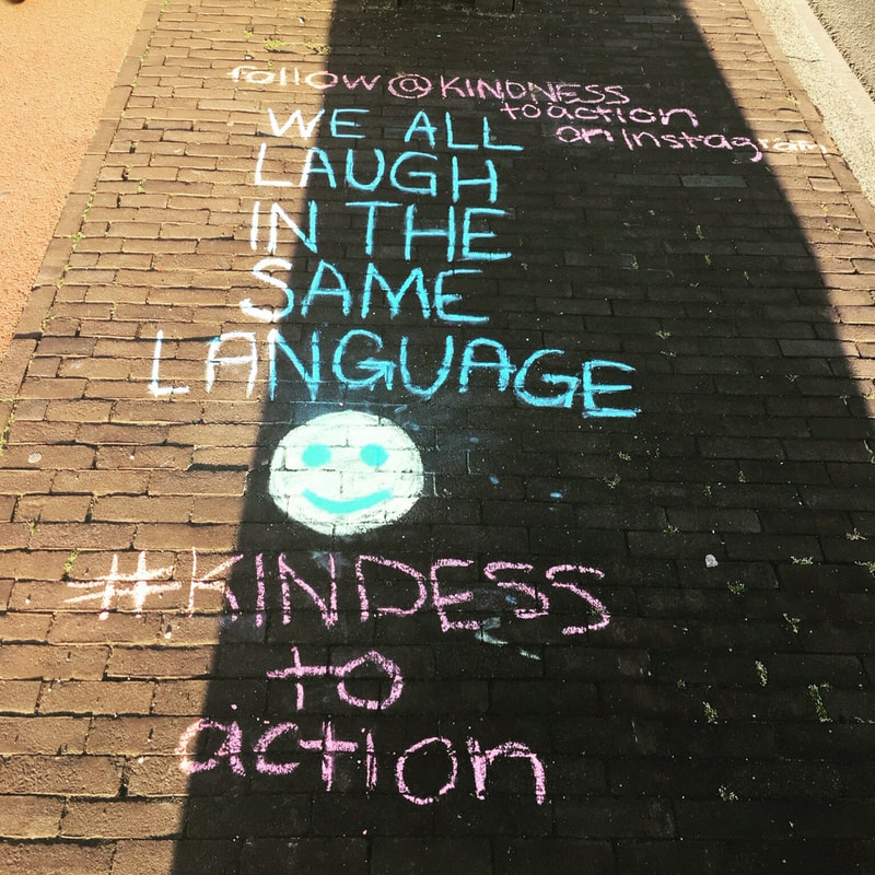 Kindness chalk in The Netherlands